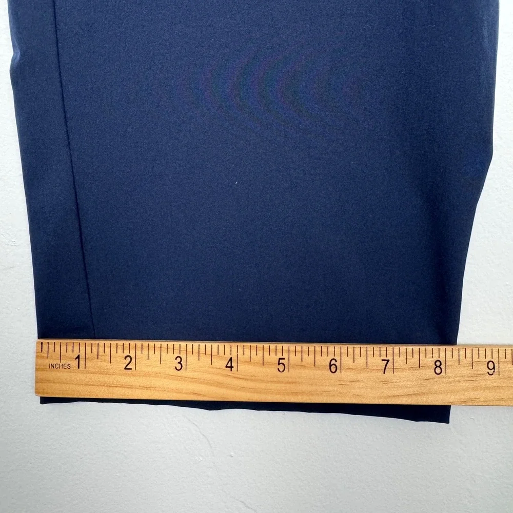 Marc Nelson Denim Golf Pants Navy Size 40 Straight Leg Flat Front Mens‎